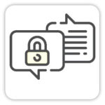 Private messages in Autism Support App icon
