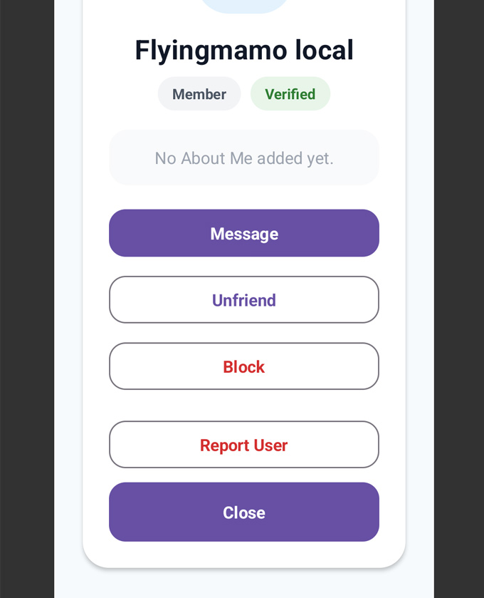 Block User in Autism App